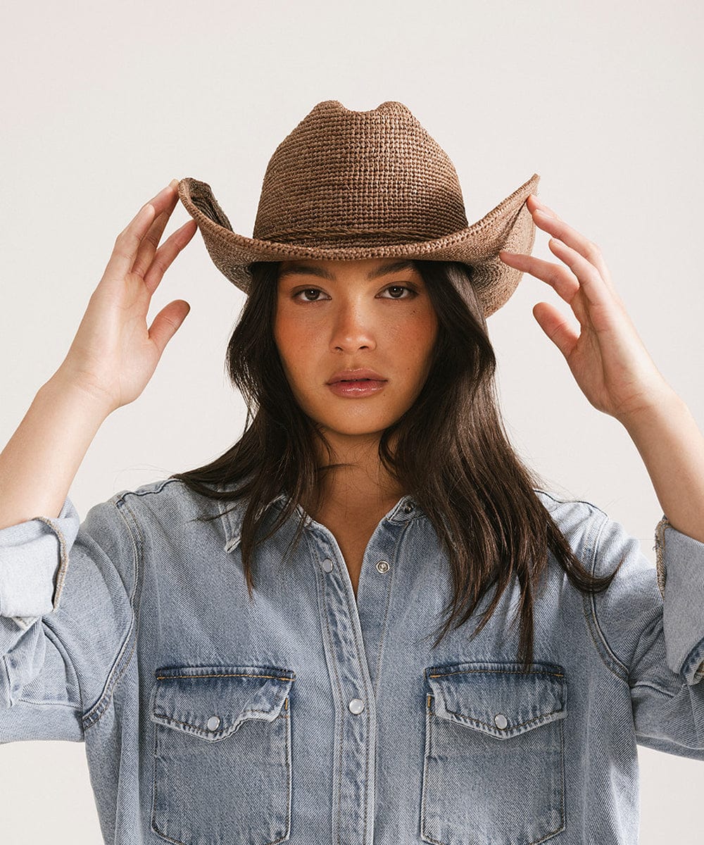 Ames Packable Straw Cowboy Hat