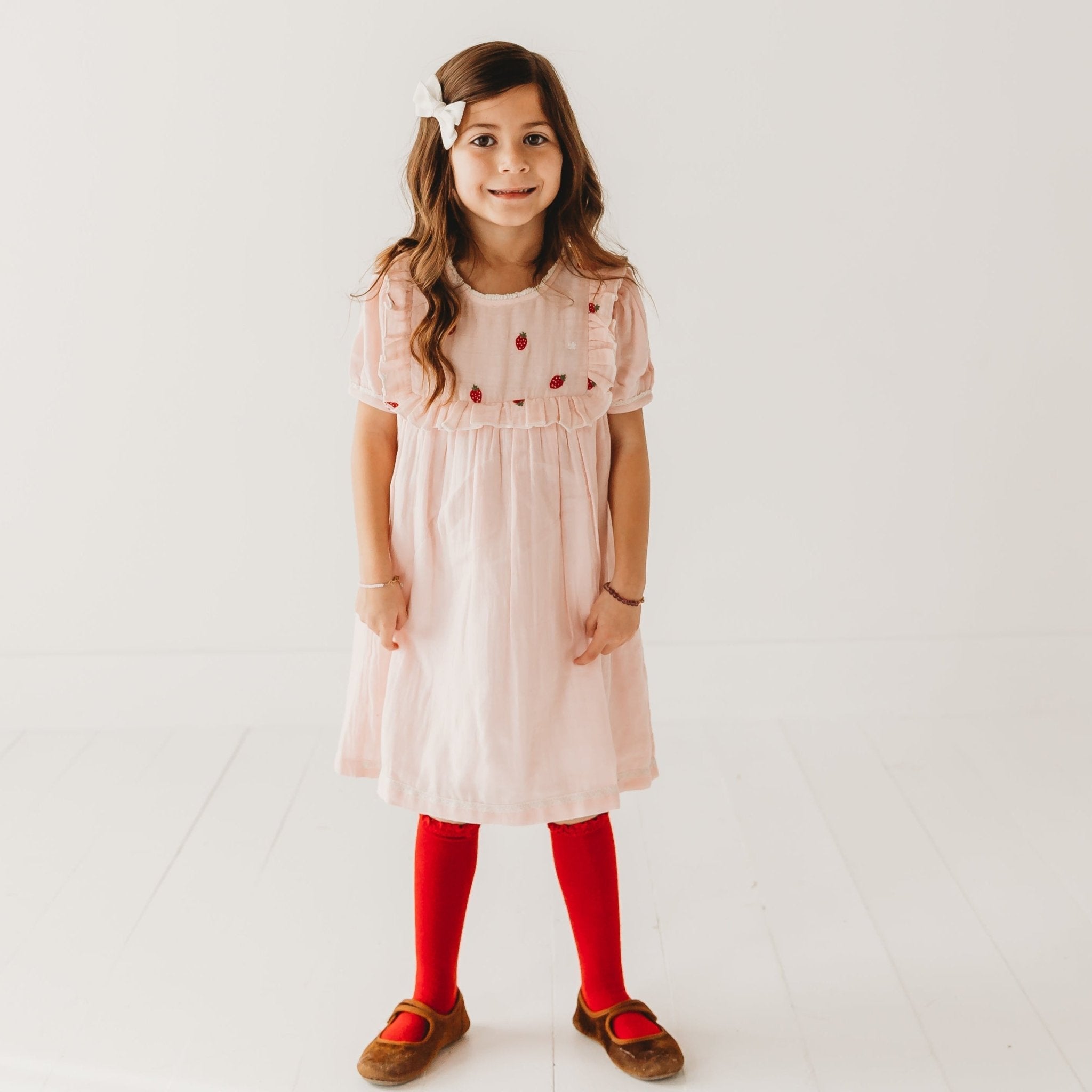 strawberry embroidered dress Kimberly Embroidered Strawberry Dress main image 0