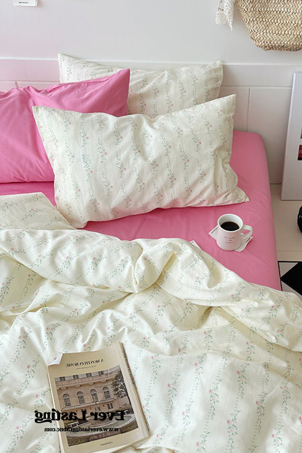 Sweet Floral Bedding Set / Floral Blue