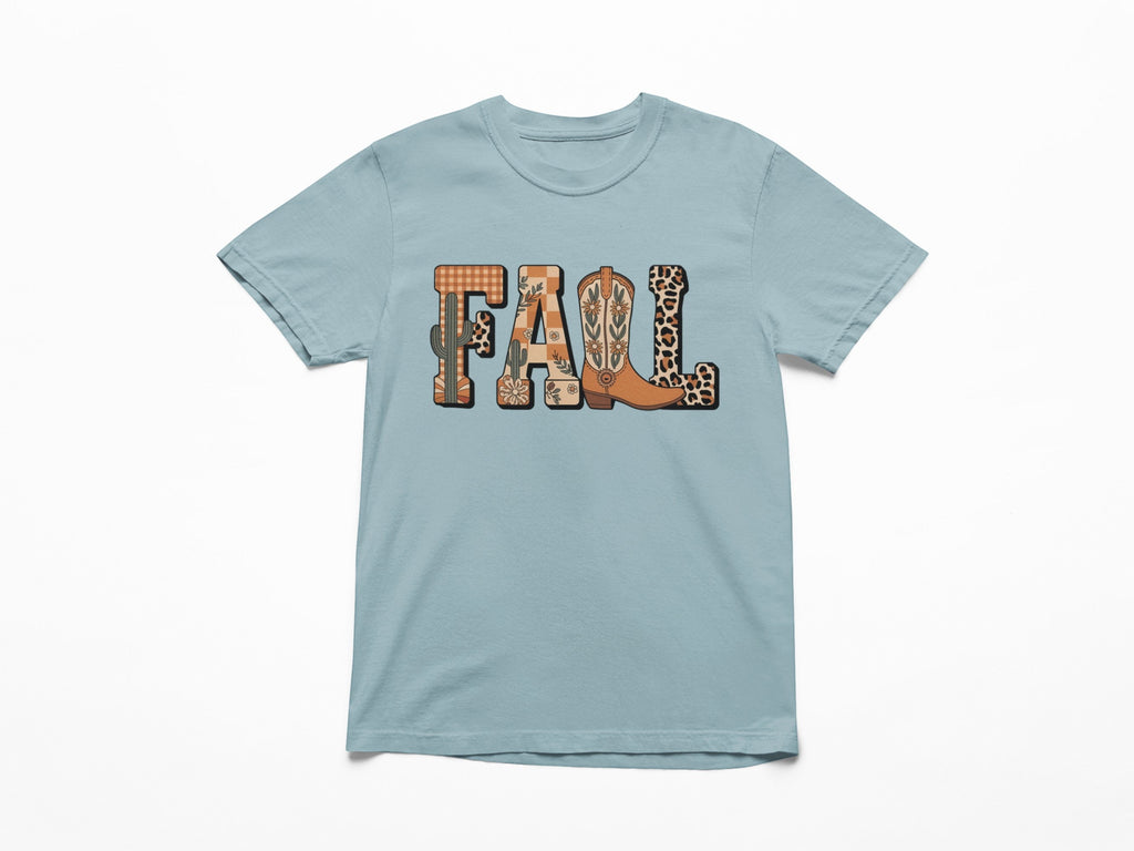 Cowboy Boots And Fall Adult Graphic Tee