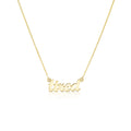 "tired" Nameplate Necklace