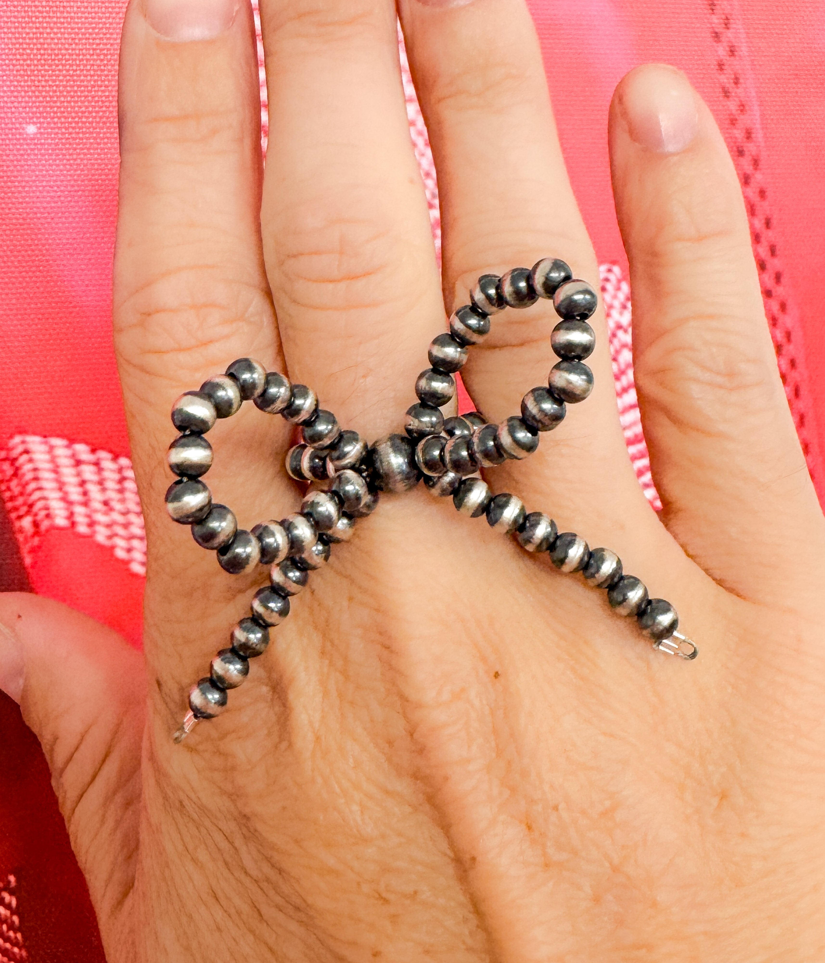 Navajo Pearl Bow Ring