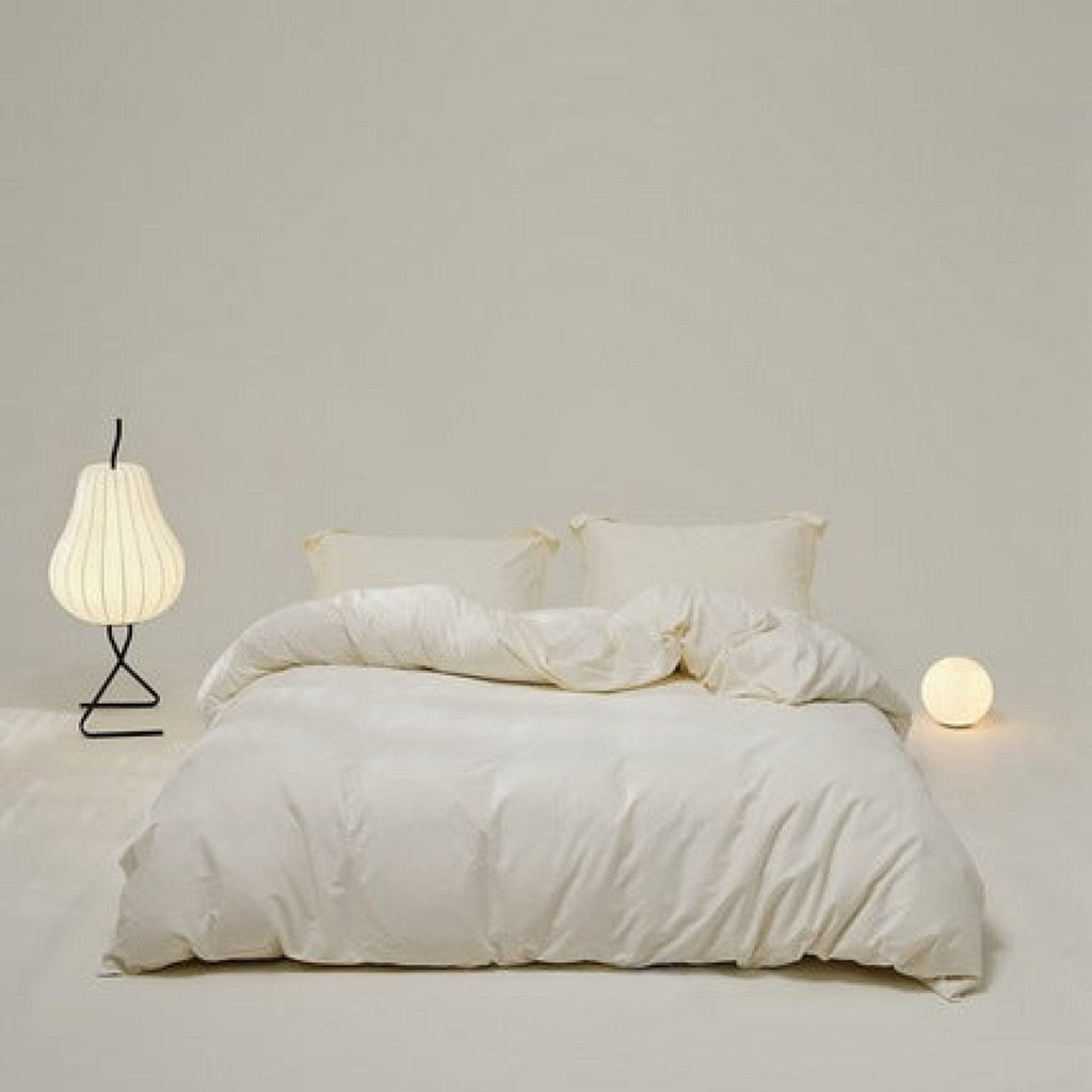 Velvære Luxe Solid Color Cotton Bedding Set / Brown