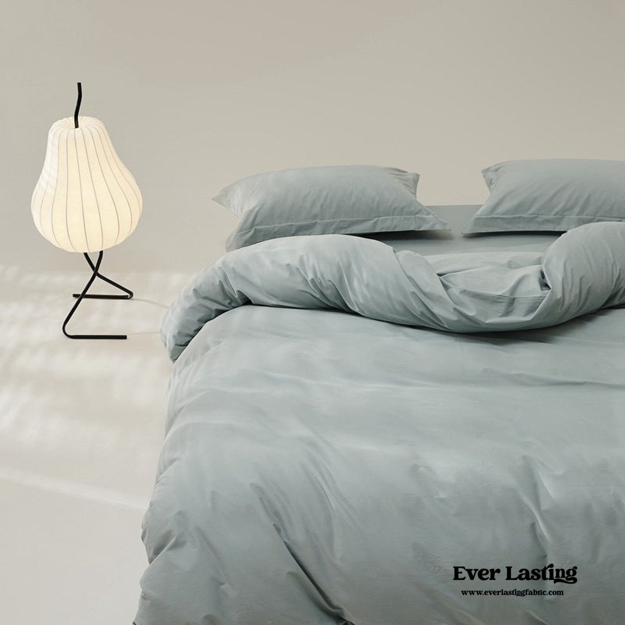 Velvære Luxe Solid Color Cotton Bedding Set / White