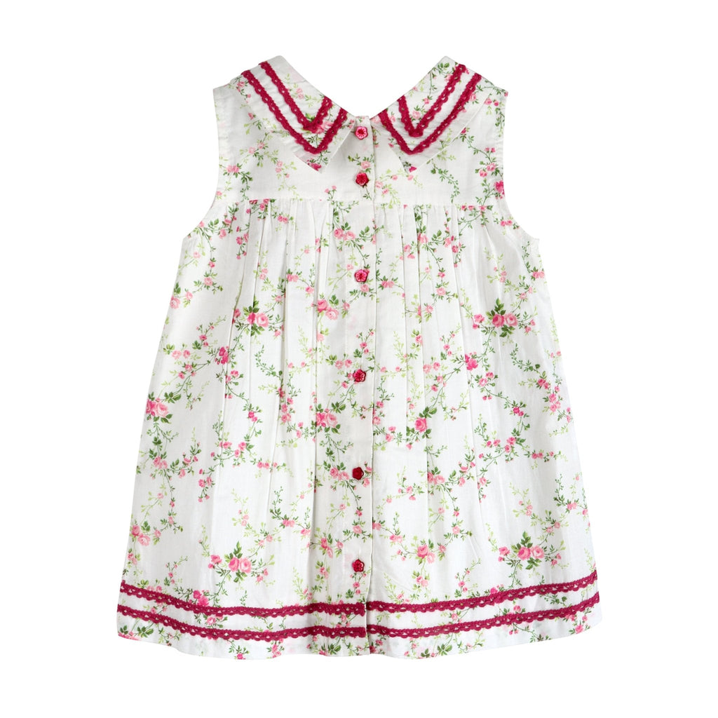 Victorian Rosebud Dress | Handcrafted Cotton Tea Dress