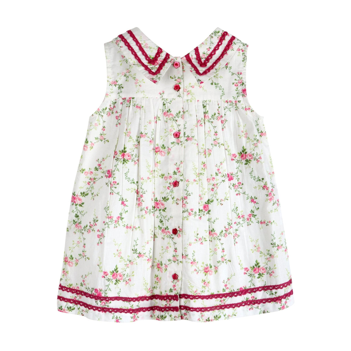 Victorian Rosebud Dress | Handcrafted Cotton Tea Dress