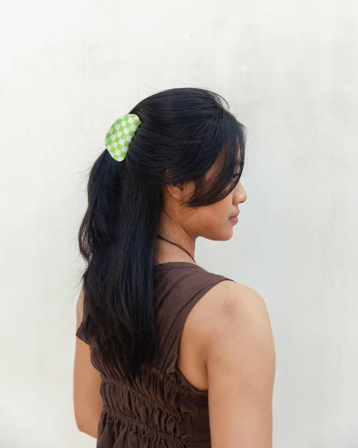 Checkered Hair Clip
