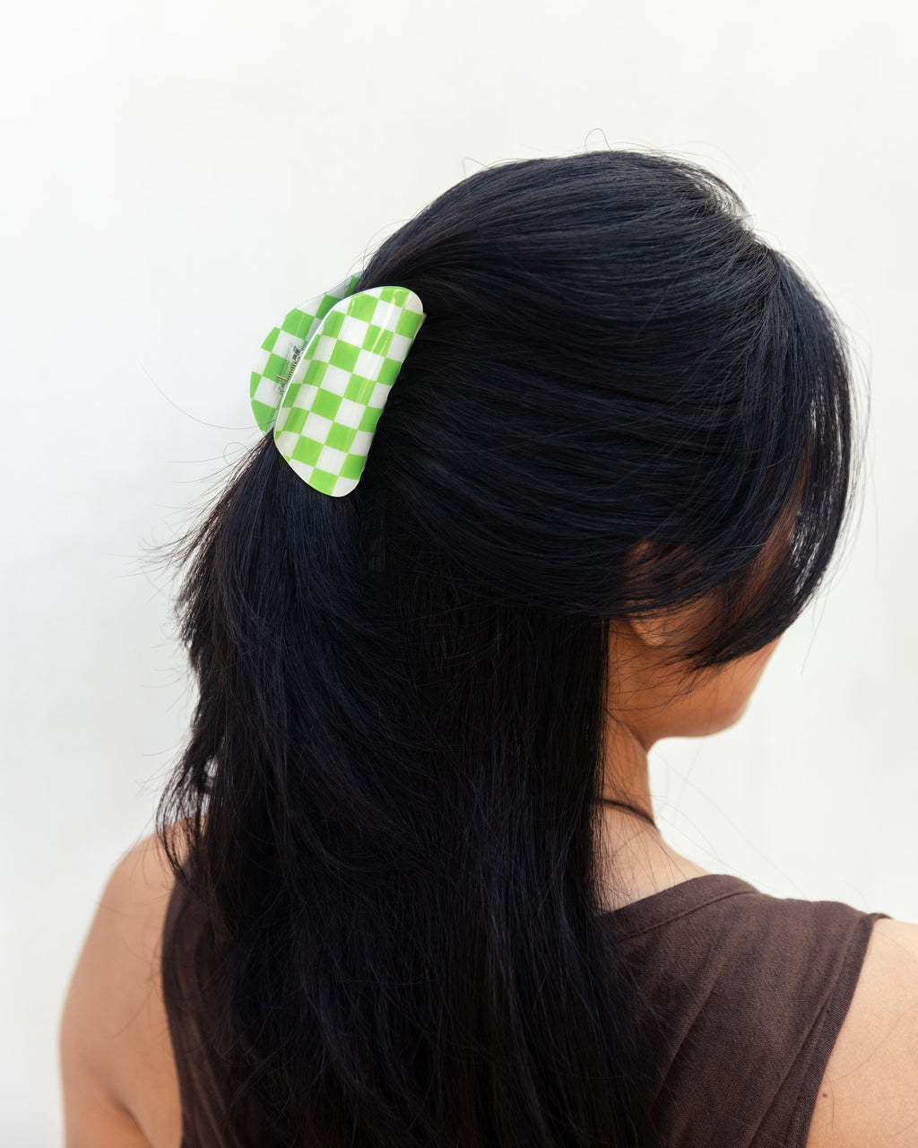Checkered Hair Clip