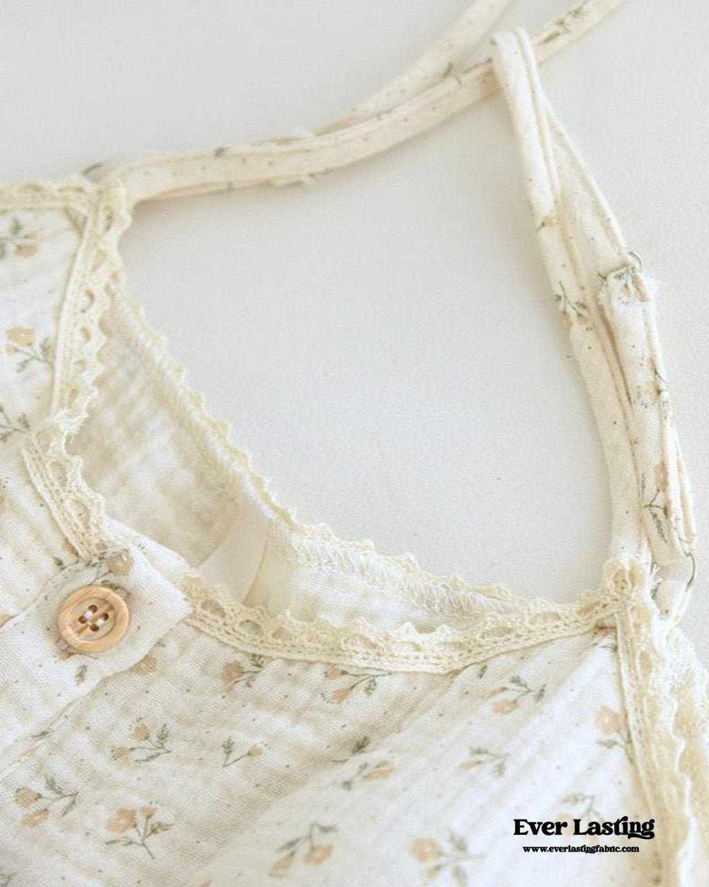 Vintage Floral Tank Cardigan and Long Pants Pajama Set / Yellow