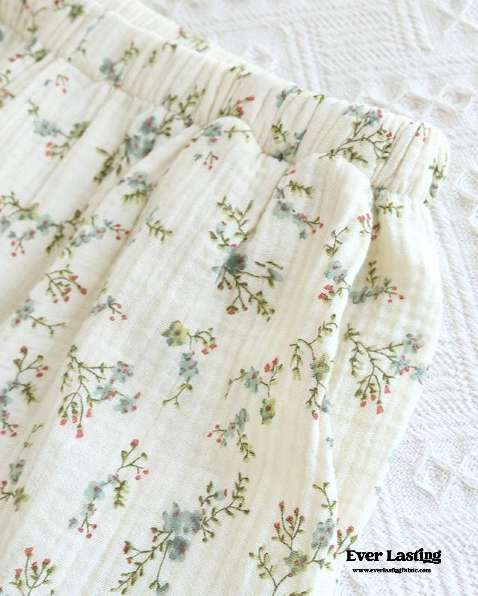 Vintage Floral Tank Cardigan and Long Pants Pajama Set / Yellow