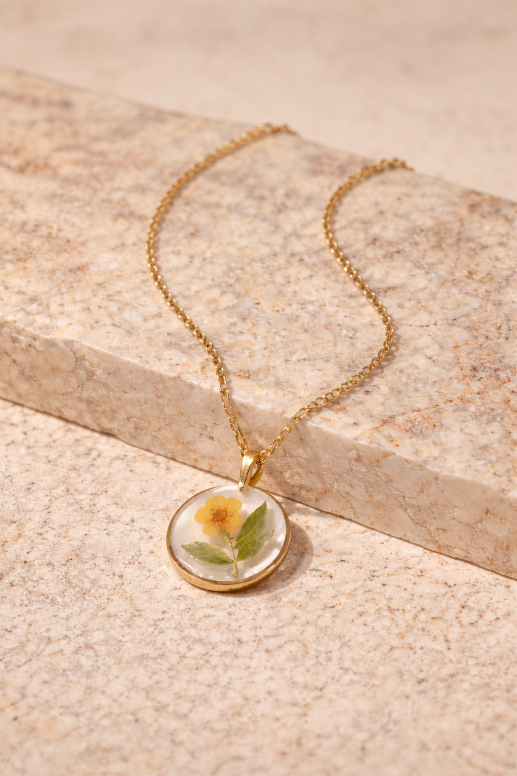 Wildflower Gold Pendant Necklace