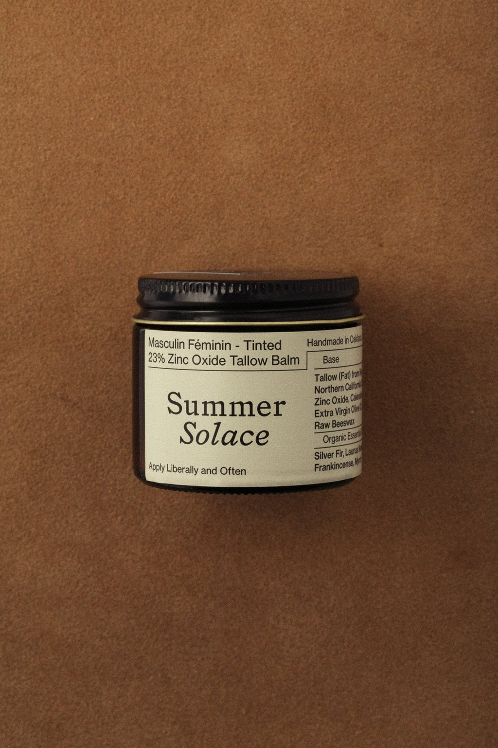 23% Non-Nano Zinc Tinted Tallow Balm | Deodorant Benefits | Scented